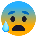 Anxious face with sweat :cold_sweat: 😰